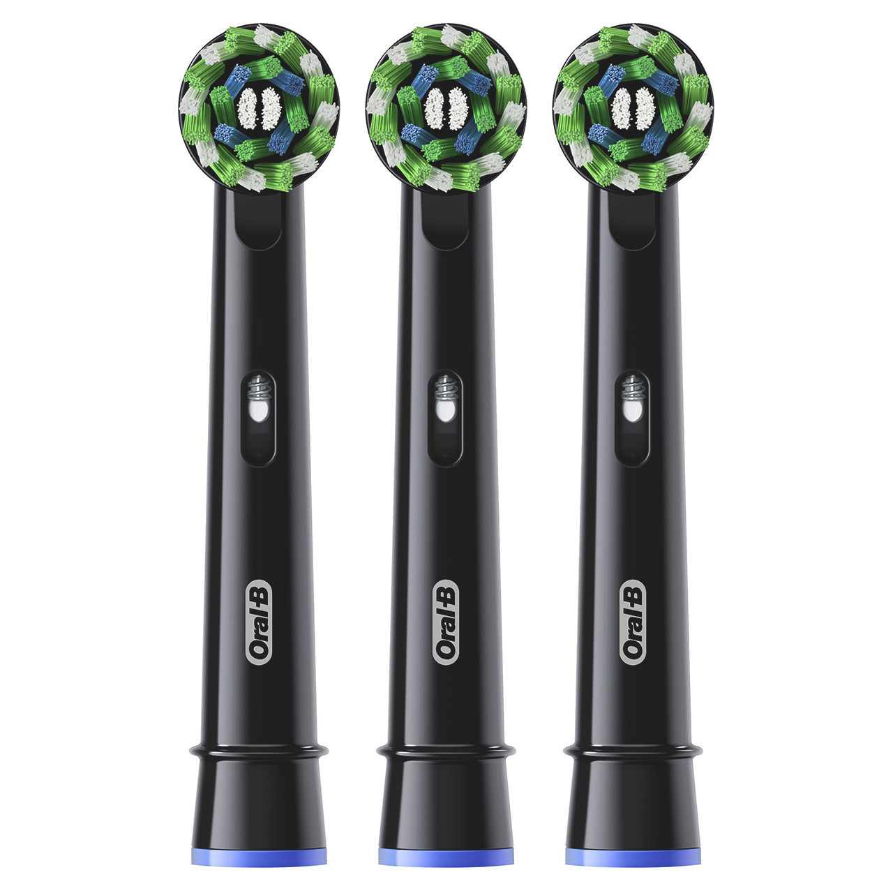 CrossAction Replacement Brush Heads, Black, 3-Pack - Image 2
