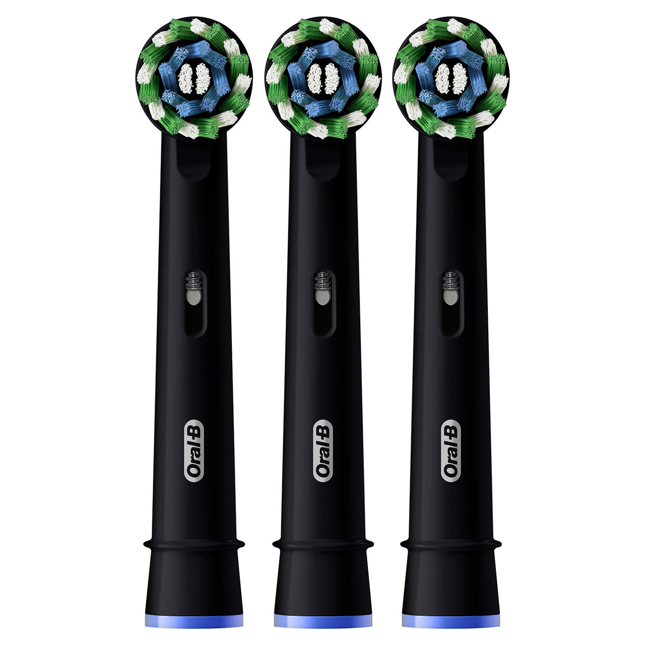 Oral-B CrossAction X-Filaments Replacement Brush Heads Refill, Black 3 Count - Image 2