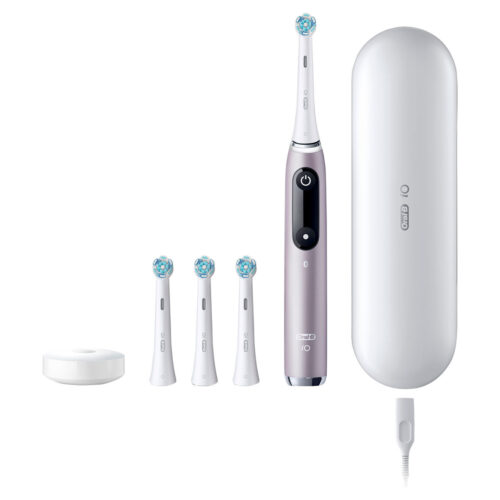 Alternative view of Oral-B iO9 Twin Pack, Rose Quartz + White Alabaster
