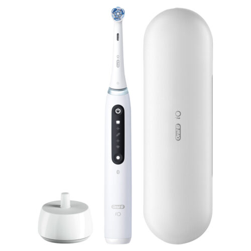 Alternative view of Oral-B iO Series 5 Customizable Clean Rechargeable Electric Toothbrush, Matte White