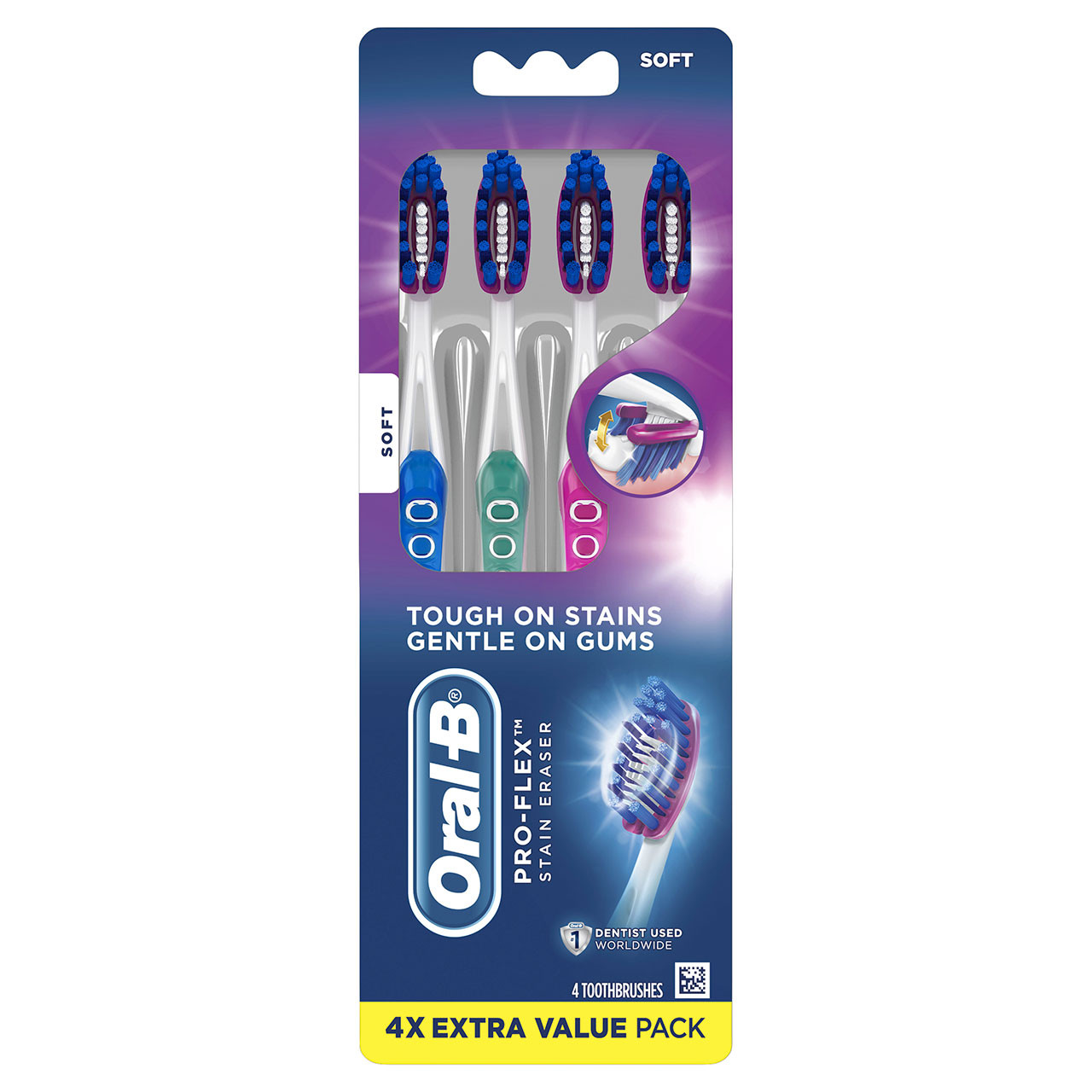 Oral-B 3D White Pro-Flex Stain Eraser Toothbrushes - Image 3