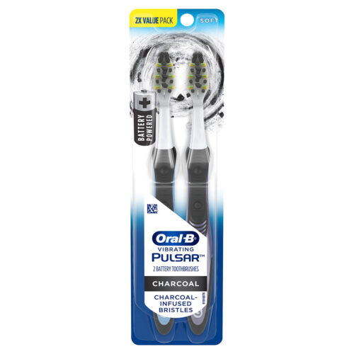 Alternative view of Oral-B Pulsar Battery Toothbrush with Charcoal Infused Bristles