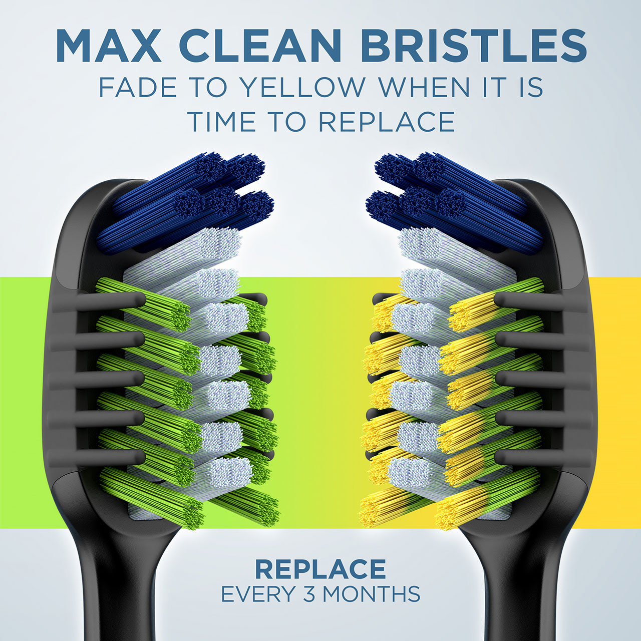 Clic Toothbrush Whitening Replacement Brush Heads, Black, 2 Count - Image 9