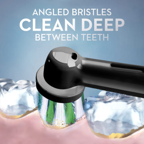 CrossAction Replacement Brush Heads, Black, 3-Pack - Image 7