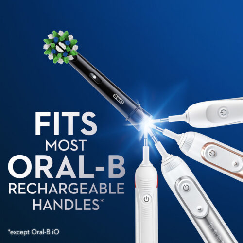 Oral-B CrossAction X-Filaments Replacement Brush Heads Refill, Black 3 Count - Image 7