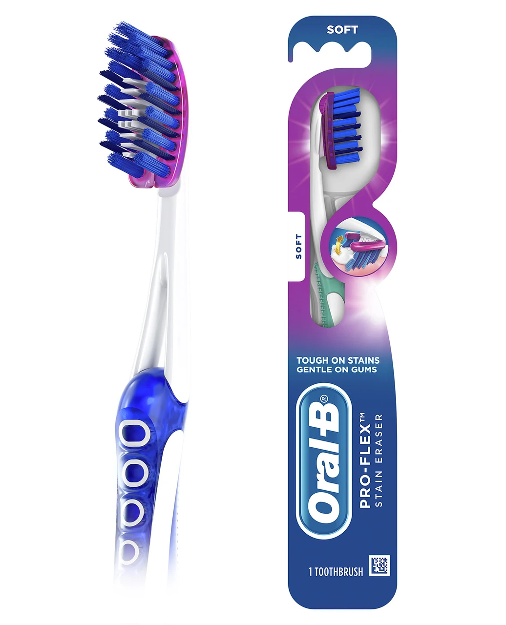 Oral-B 3D White Pro-Flex Stain Eraser Toothbrushes