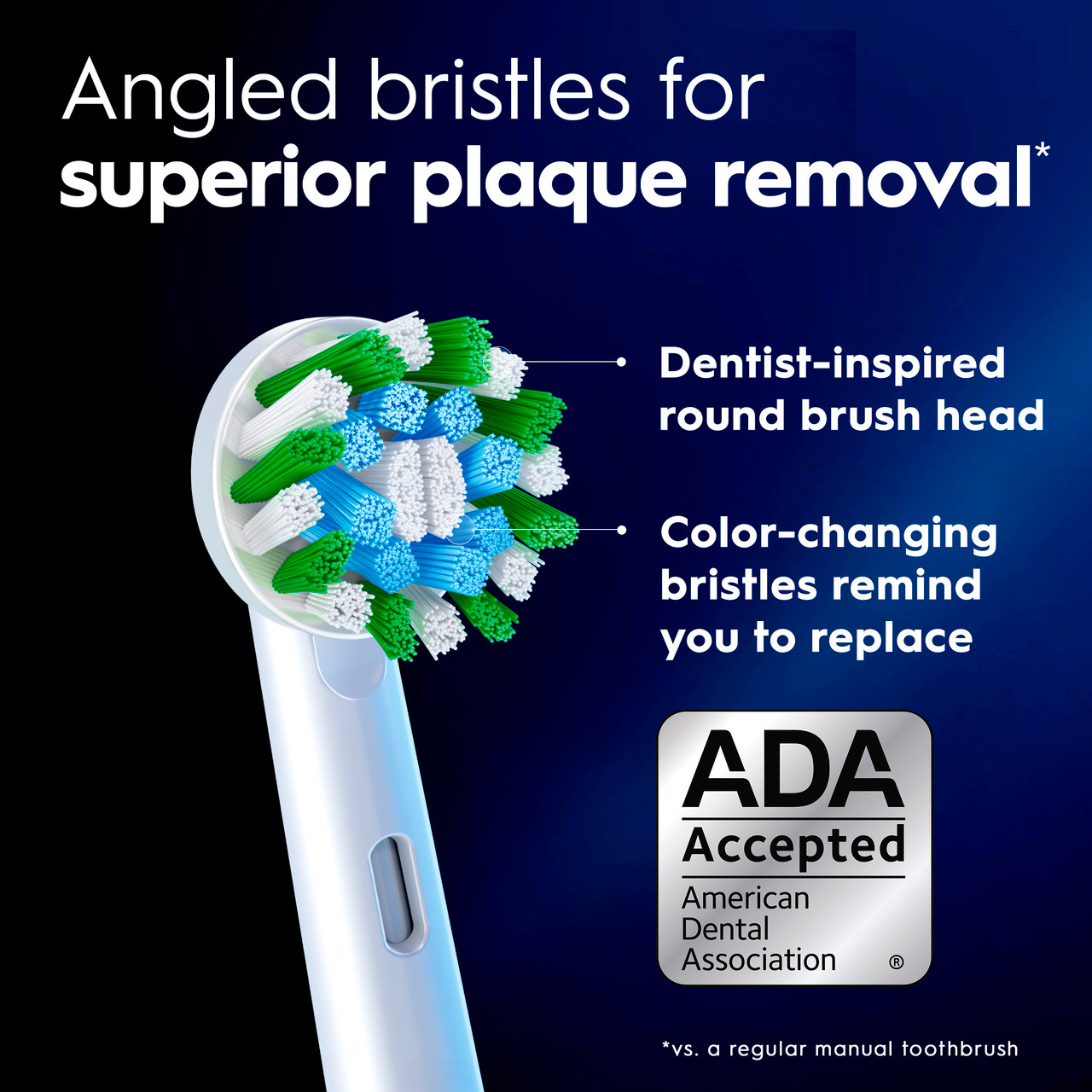 Oral-B CrossAction X-Filament Replacement Brush Heads, 10 Count - Image 7