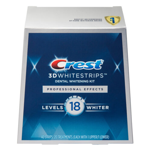 Crest 3DWhitestrips Professional Effects At-home Teeth Whitening Kit, 20 Treatments