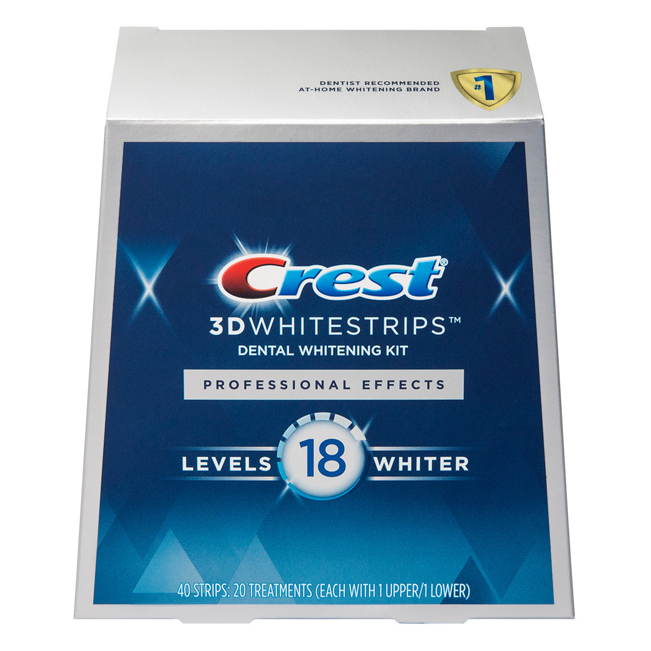 Crest 3DWhitestrips Professional Effects At-home Teeth Whitening Kit, 20 Treatments