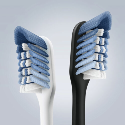Clic Toothbrush Replacement Brush Heads, Black, 2 Count - Image 8