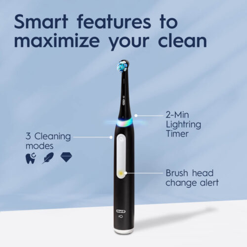 Oral-B iO Series 3 Clean & Protect Rechargeable Electric Toothbrush, Matte White - Image 5