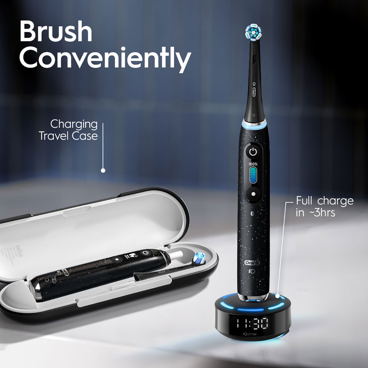 iO Series 10 Rechargeable Electric Toothbrush, Cosmic Black - Image 6