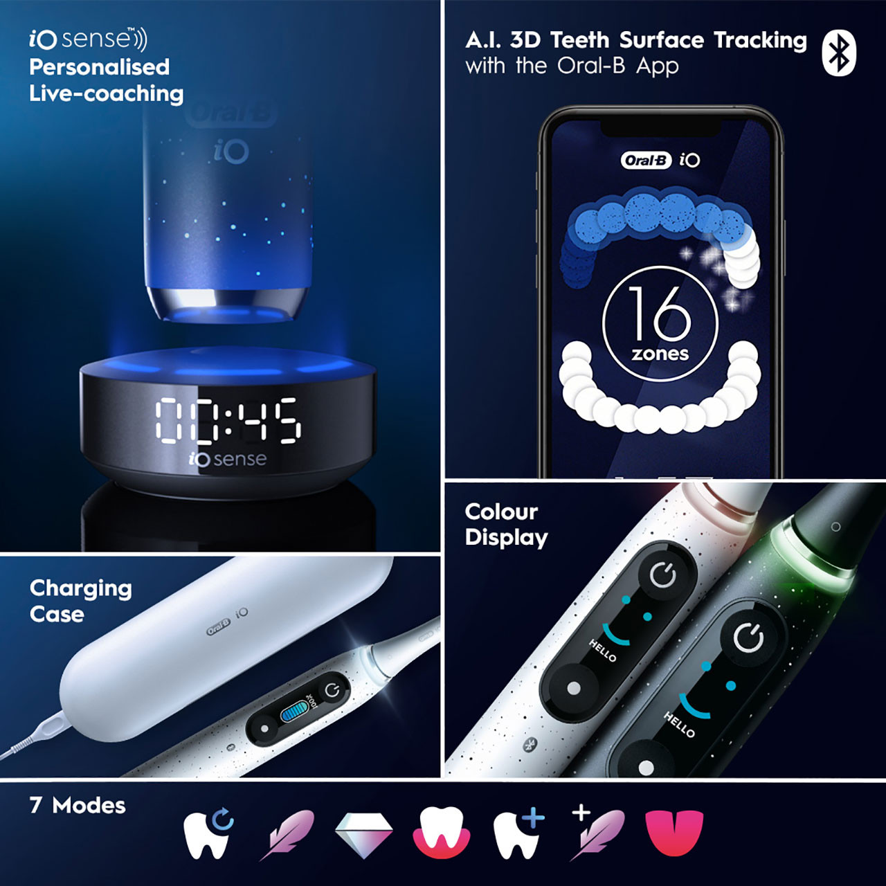 iO Series 10 Rechargeable Electric Toothbrush, Stardust White - Image 7