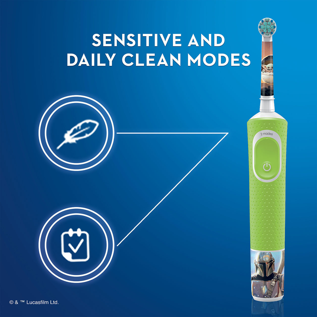 Oral-B Pixar Mandalorian Kids Electric Toothbrush Bundle - Image 4