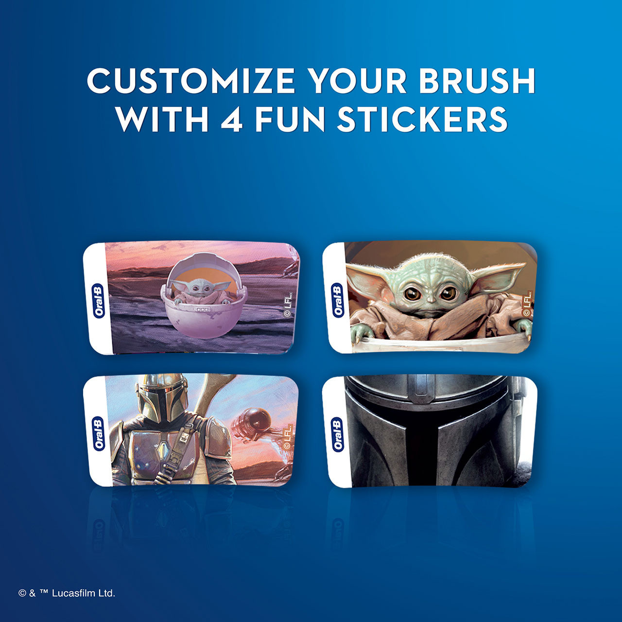 Oral-B Pixar Mandalorian Kids Electric Toothbrush Bundle - Image 5