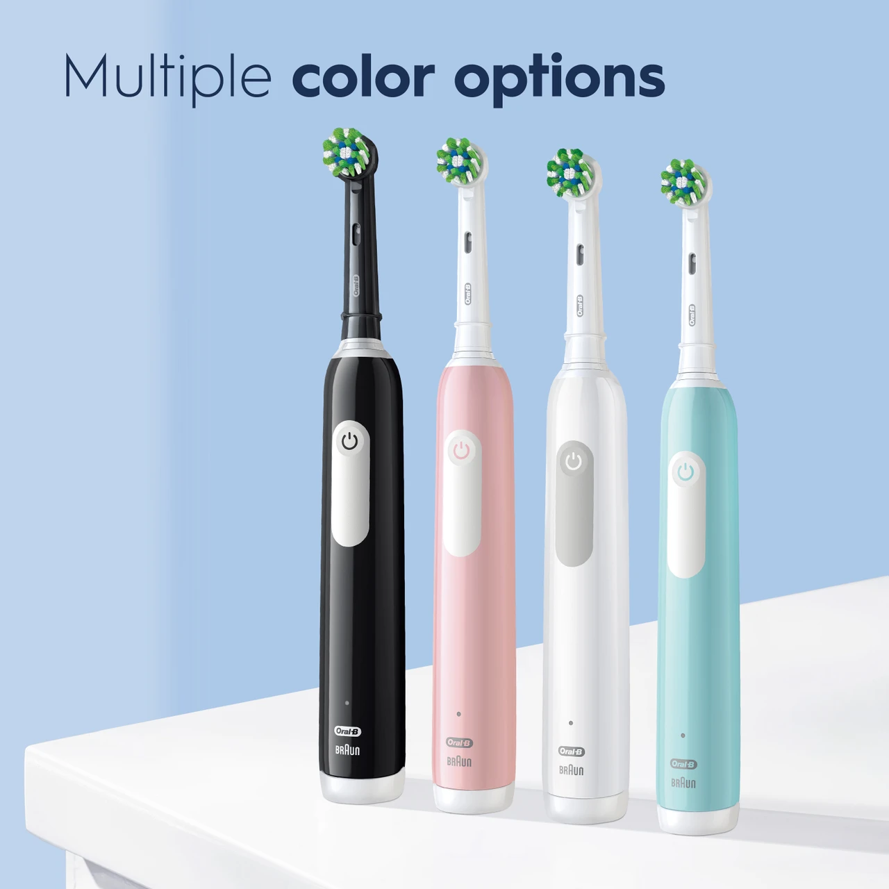 Pro 1000 Rechargeable Electric Toothbrush Twin Pack, Black and White - Image 8