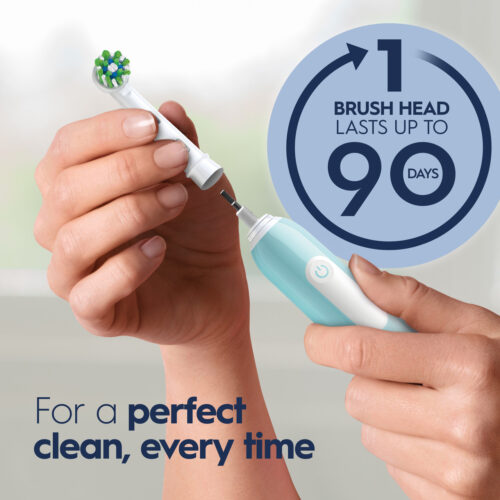 Pro 1000 Rechargeable Electric Toothbrush Twin Pack, Black and Turquoise - Image 7