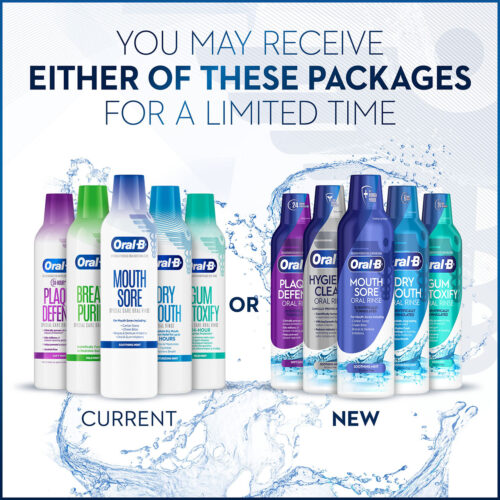 Oral-B Dry Mouth Oral Rinse Mouthwash, Moisturizing Mint - Image 12