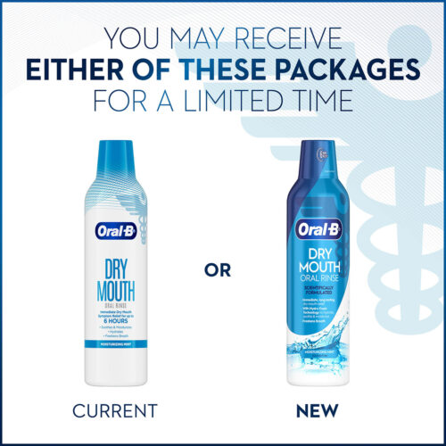 Oral-B Dry Mouth Oral Rinse Mouthwash, Moisturizing Mint - Image 11