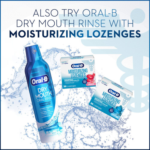 Oral-B Dry Mouth Oral Rinse Mouthwash, Moisturizing Mint - Image 8