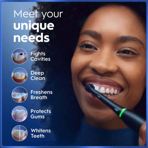 Oral-B iO Series 5 Customizable Clean Rechargeable Electric Toothbrush, Matte Black - Image 6