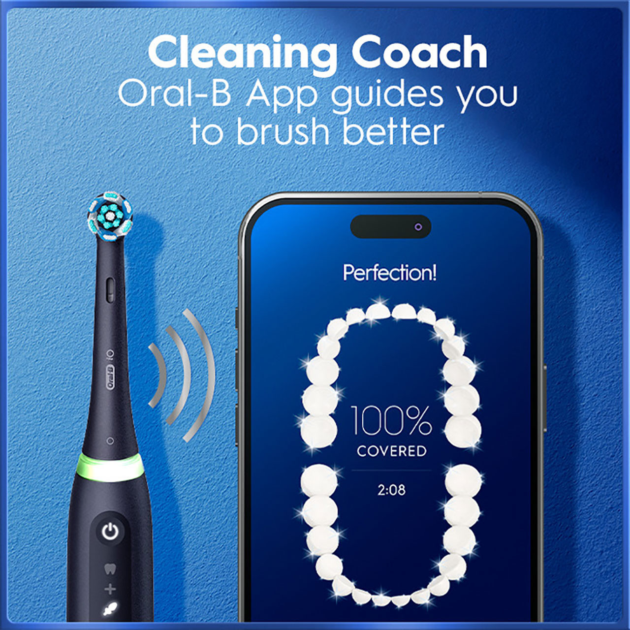 Oral-B iO Series 5 Customizable Clean Rechargeable Electric Toothbrush, Matte Black - Image 7
