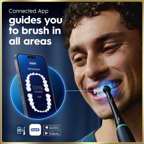 Oral-B iO Series 9 Genius Rechargeable Electric Toothbrush, Sapphire Blue - Image 10