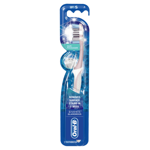 3D White Glamorous Manual Toothbrush