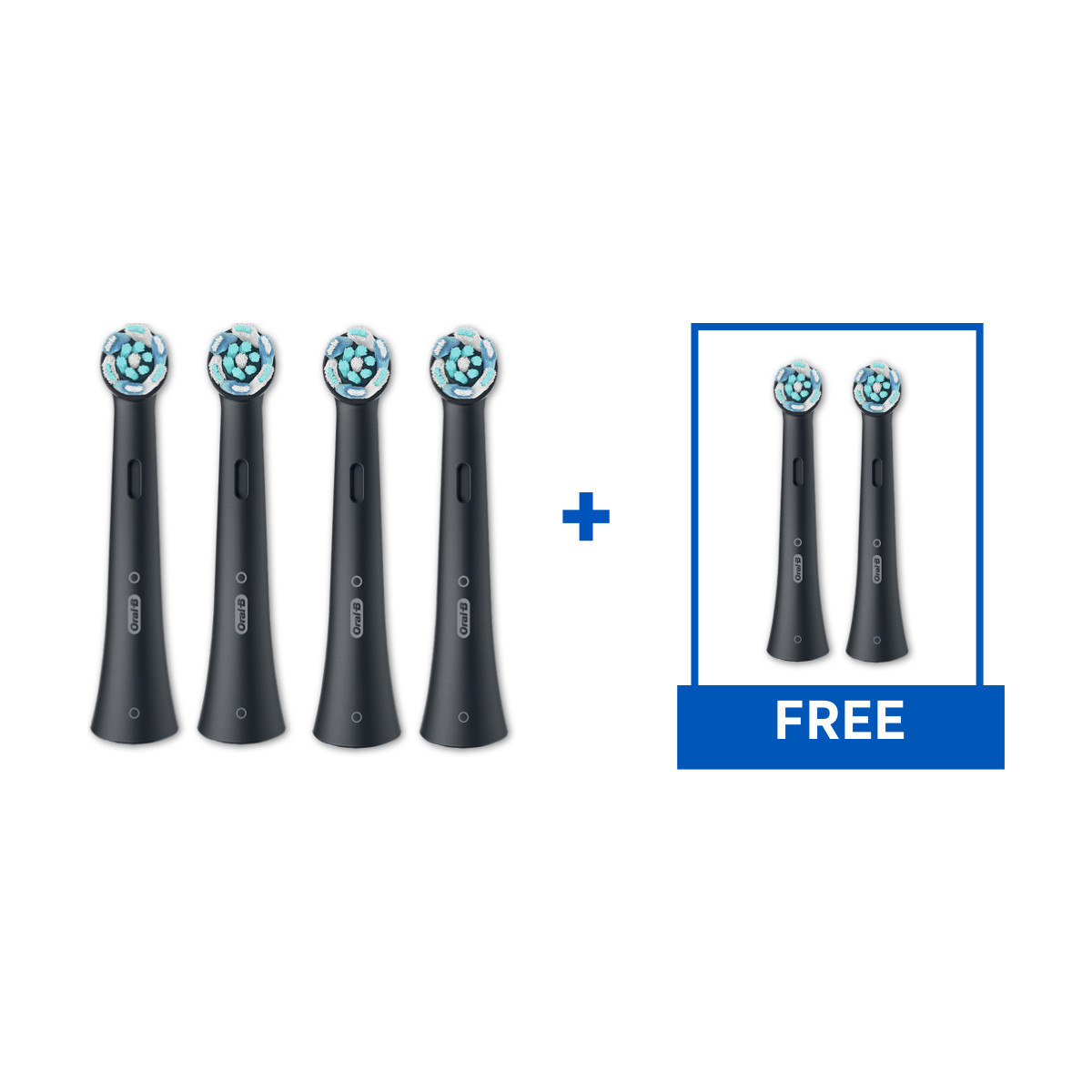 Oral-B iO Ultimate Clean Replacement Brush Heads, 6-Count, Black - Image 6