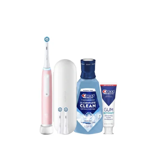 Oral-B + Crest iO Series 4 Gum Care Bundle, Pink