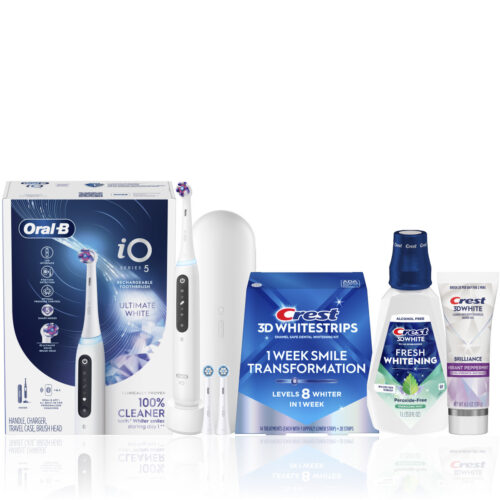 Oral-B + Crest Brilliance Whitening Bundle