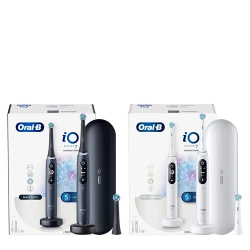 Alternative view of Oral-B iO Series 7 Twin Pack, Black Onyx and White Alabaster