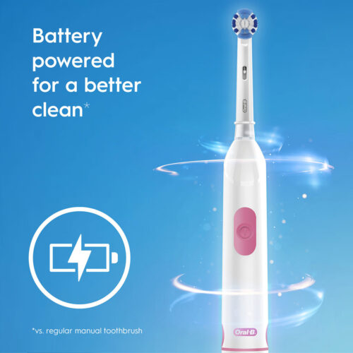 Oral-B Revolution Battery Toothbrush, White - Image 4