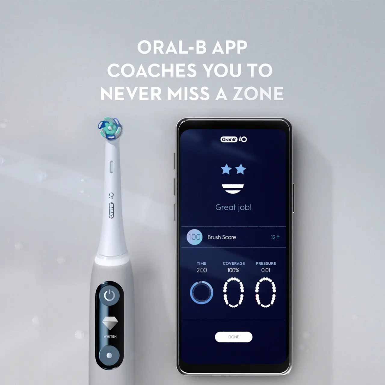 Oral-B iO Series 6 Twin Pack, Grey Opal and Grey Opal - Image 9