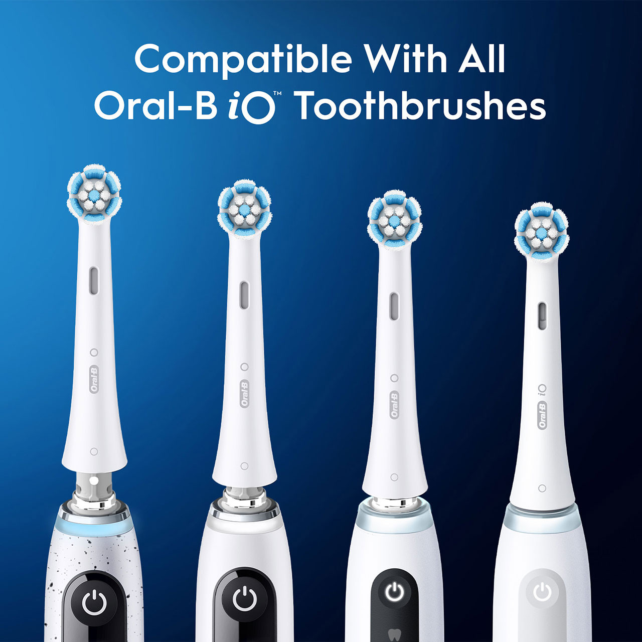 Oral-B iO Gentle Care Replacement Brush Heads, 2-Count, White - Image 6