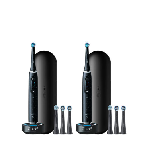 Oral-B iO Series 10 Twin Pack, Cosmic Black + Cosmic Black
