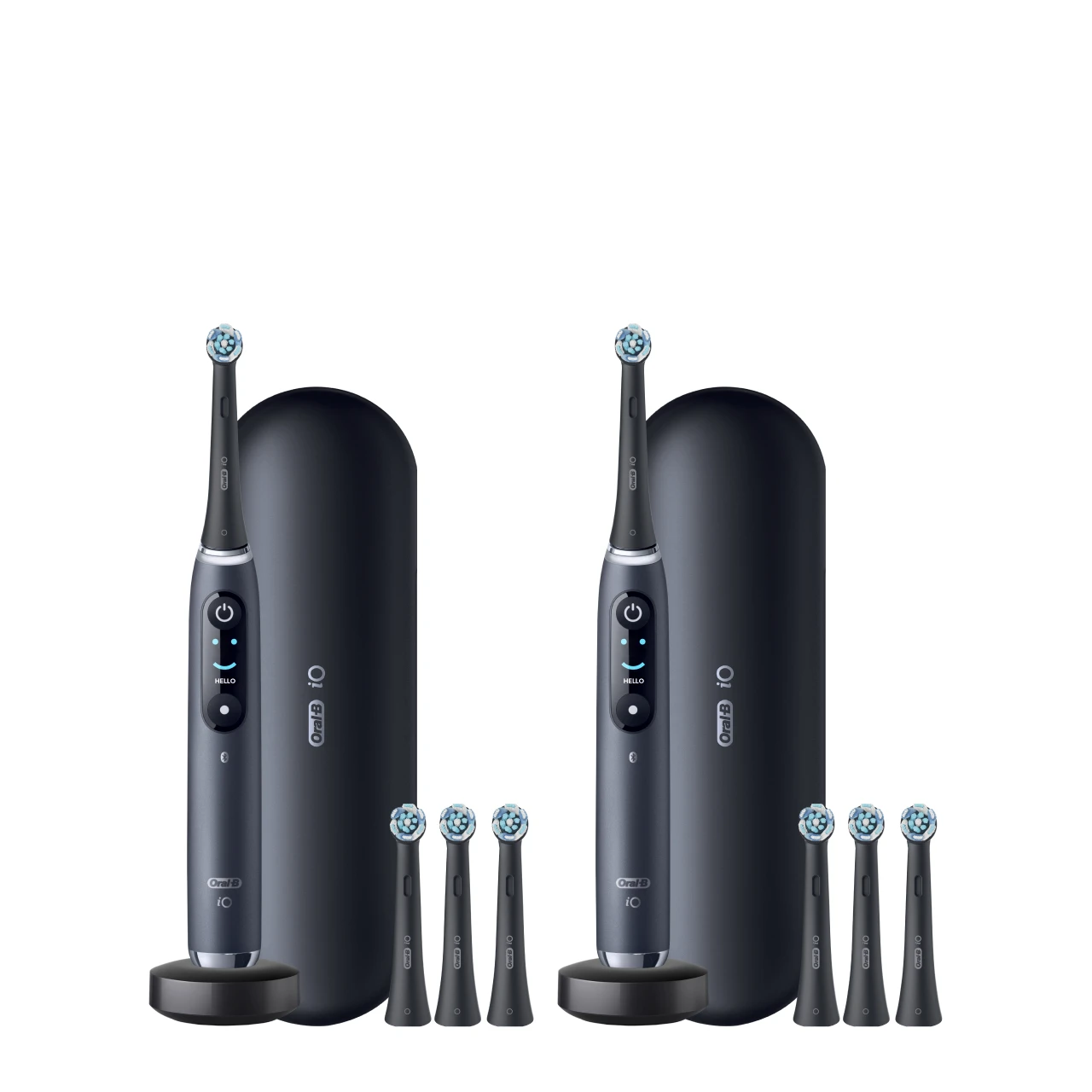 Oral-B iO9 Twin Pack, Black Onyx and Black Onyx
