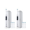 Oral-B iO9 Twin Pack, White Alabaster + White Alabaster
